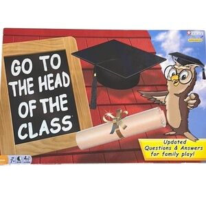 Vintage 2002 Hasbro Go to the Head of the Class Board Game Updated - Complete